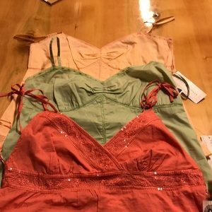 Three new camisole tops, spring colors!
